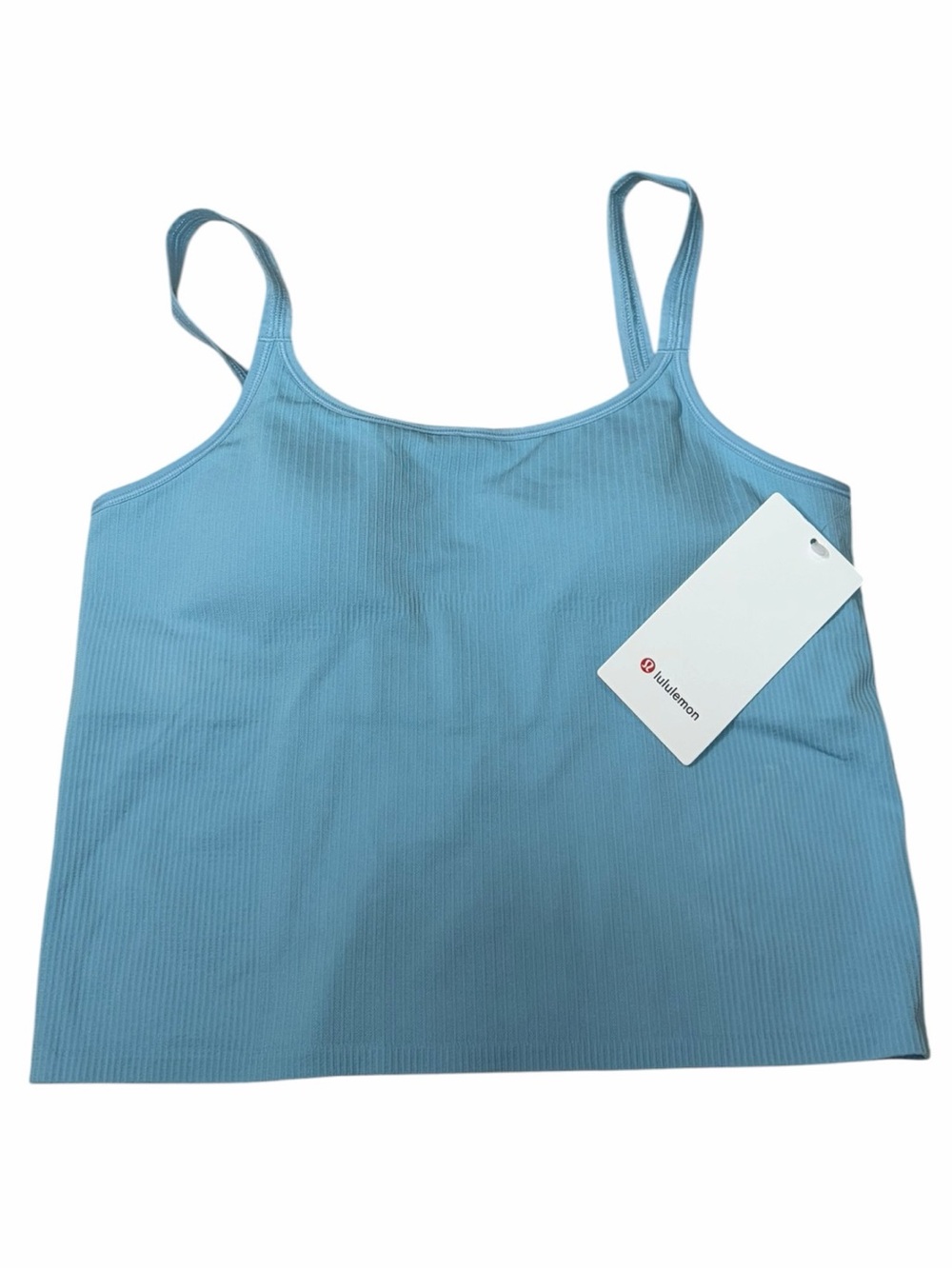 NWT Lululemon Ebb To Street Scoop Cropped Tank Top (Seafoam) Size 12